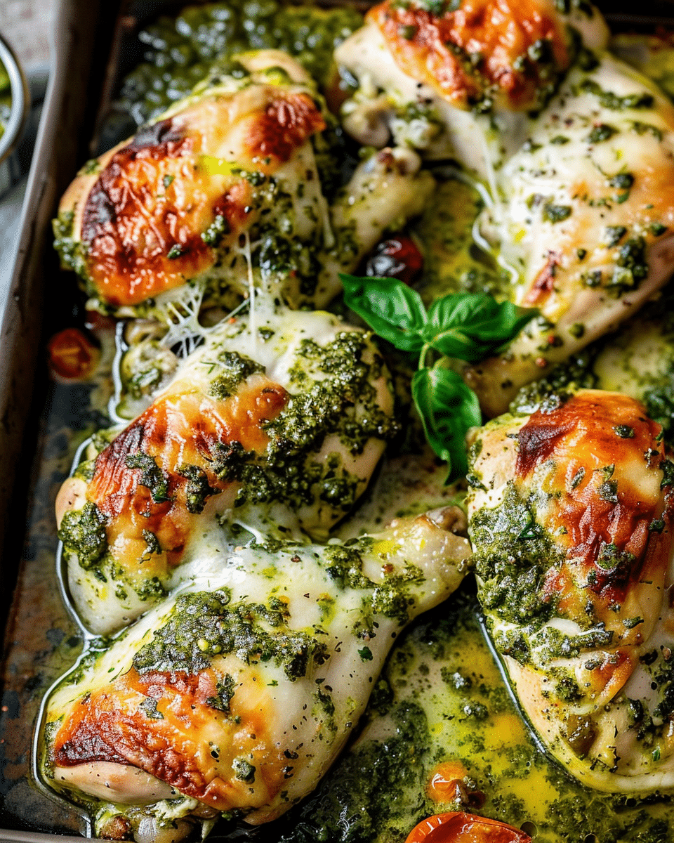 Easy Baked Pesto Chicken