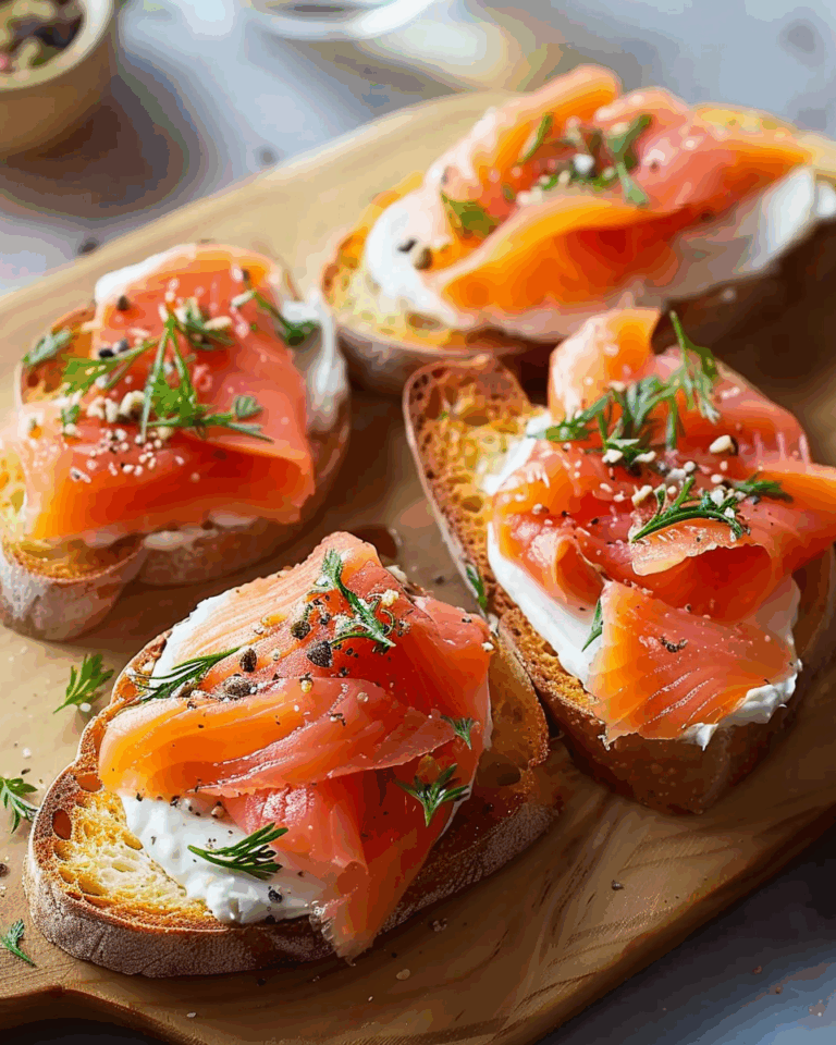 Smoked Salmon Crostini