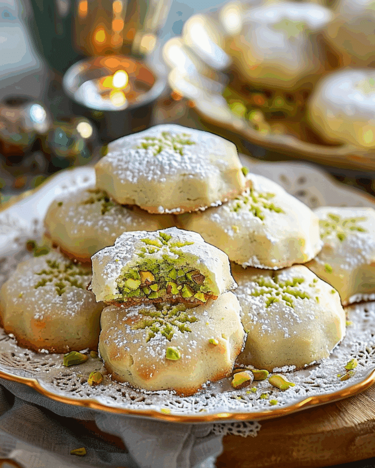 Homemade Pistachio Wedding Cookies