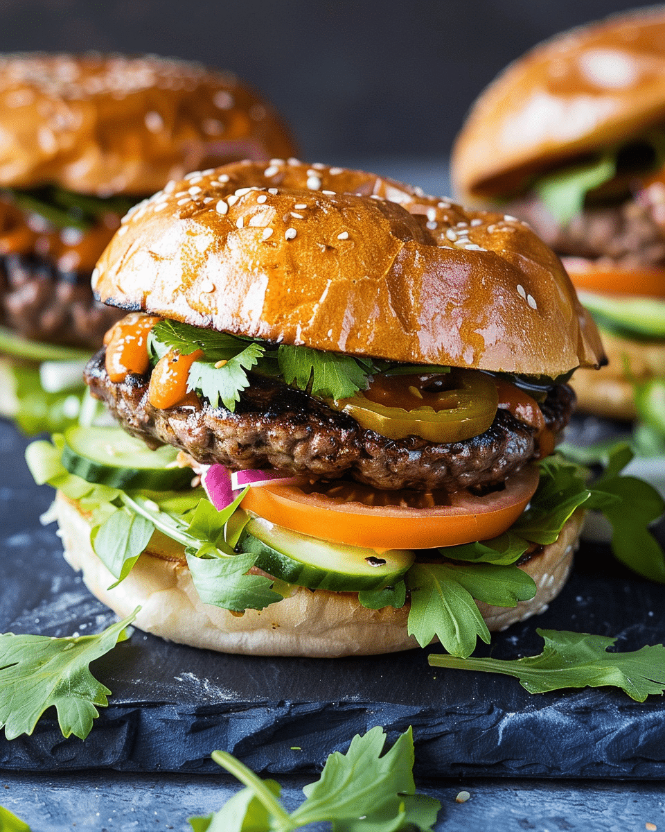 Korean Beef Burgers