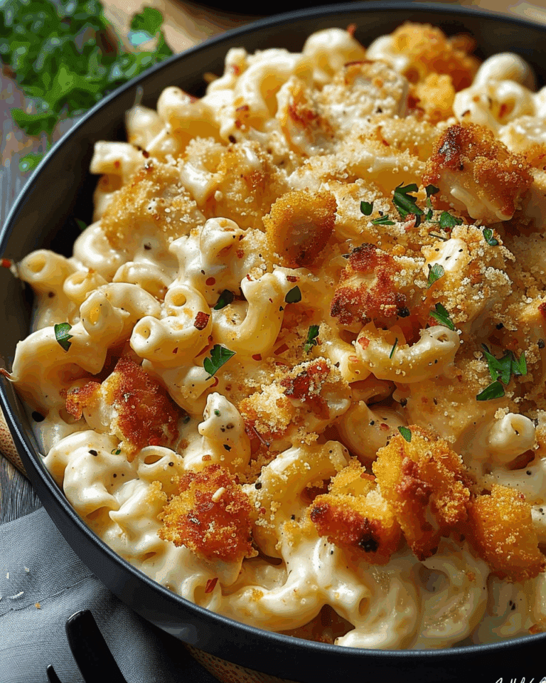 Creamy Honey Pepper Chicken Mac and Cheese