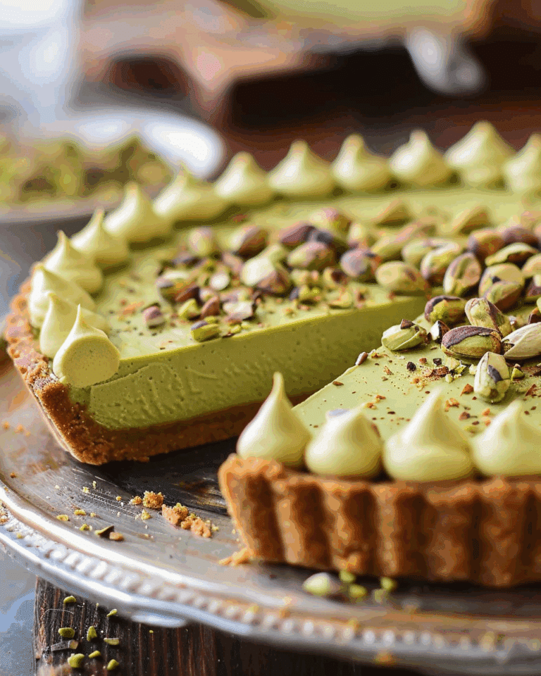 Irresistible Pistachio Tart with Creamy Pistachio Paste