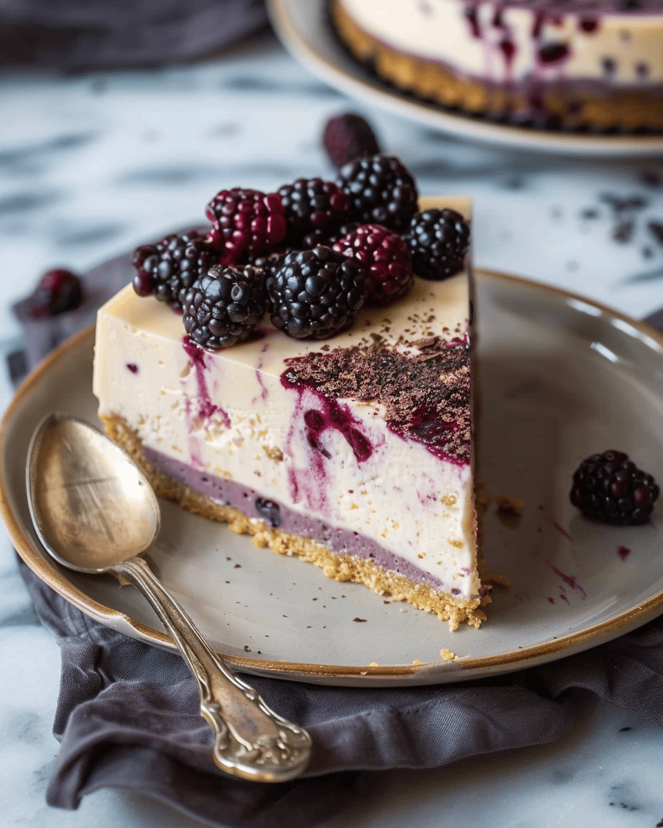 Mulberry & Earl Grey Cheesecake Recipe