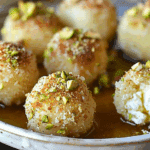 Ricotta Pistachio Honey Bites