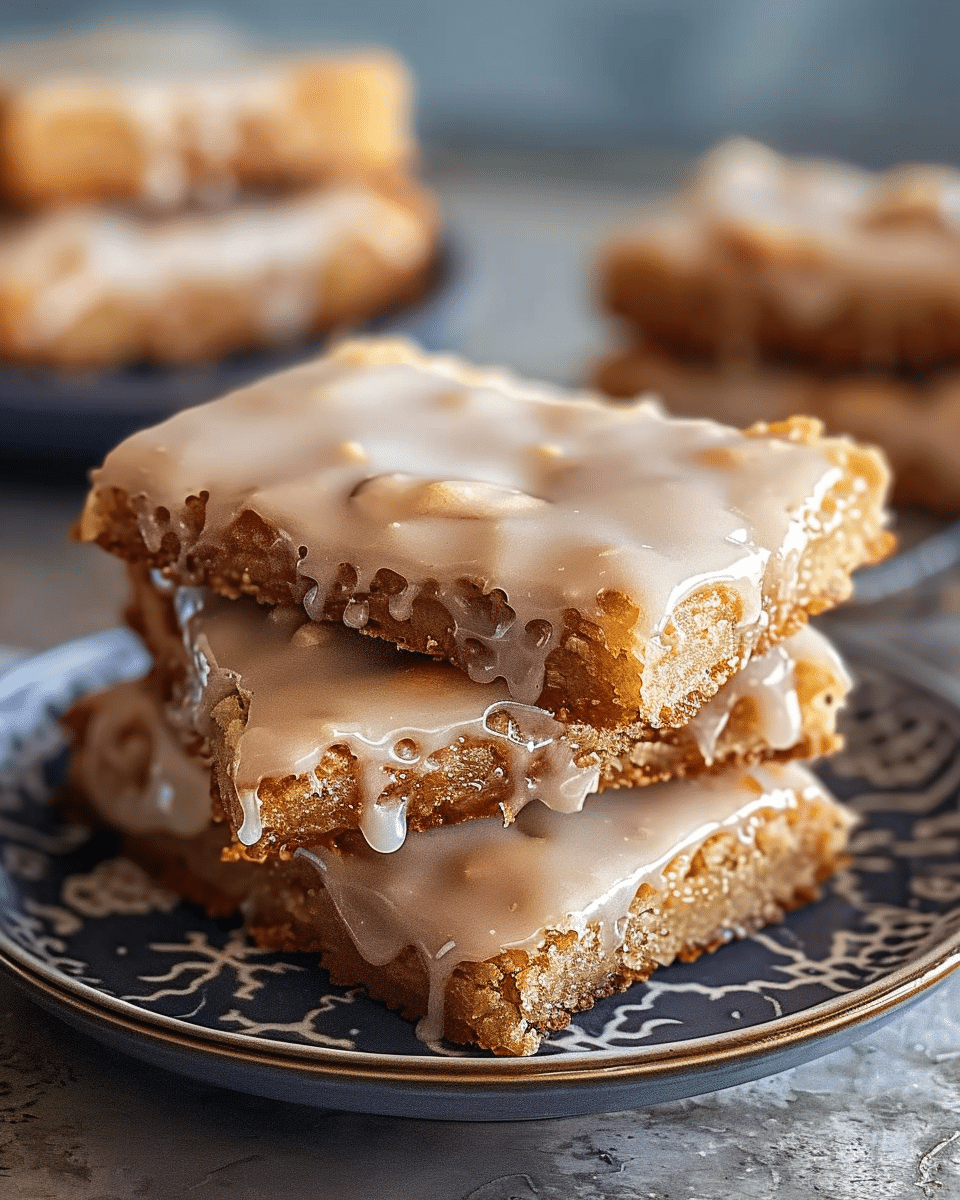 Soft Baked Maple Donut Bars