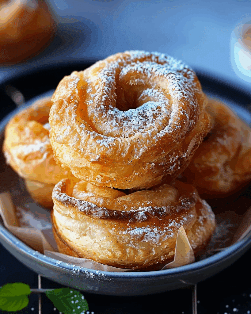 Flaky Cruffins with Sweet Cinnamon Sugar Filling
