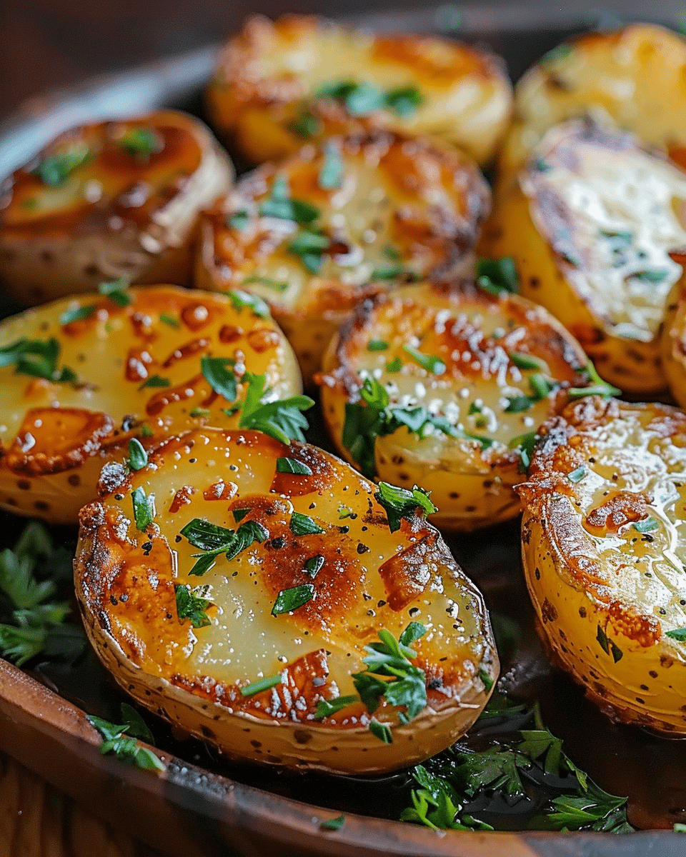 Crispy Garlic Butter Potatoes