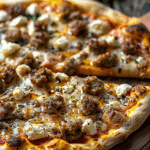 Hot Sausage Feta Honey Pizza