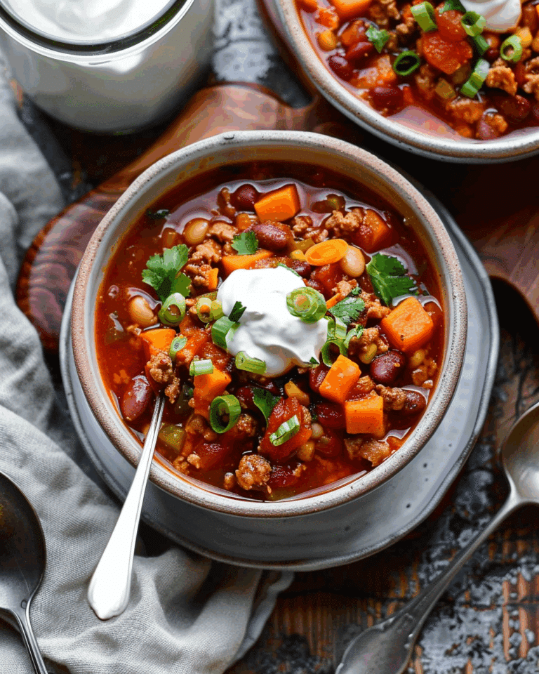 Sweet Potato Turkey Chili