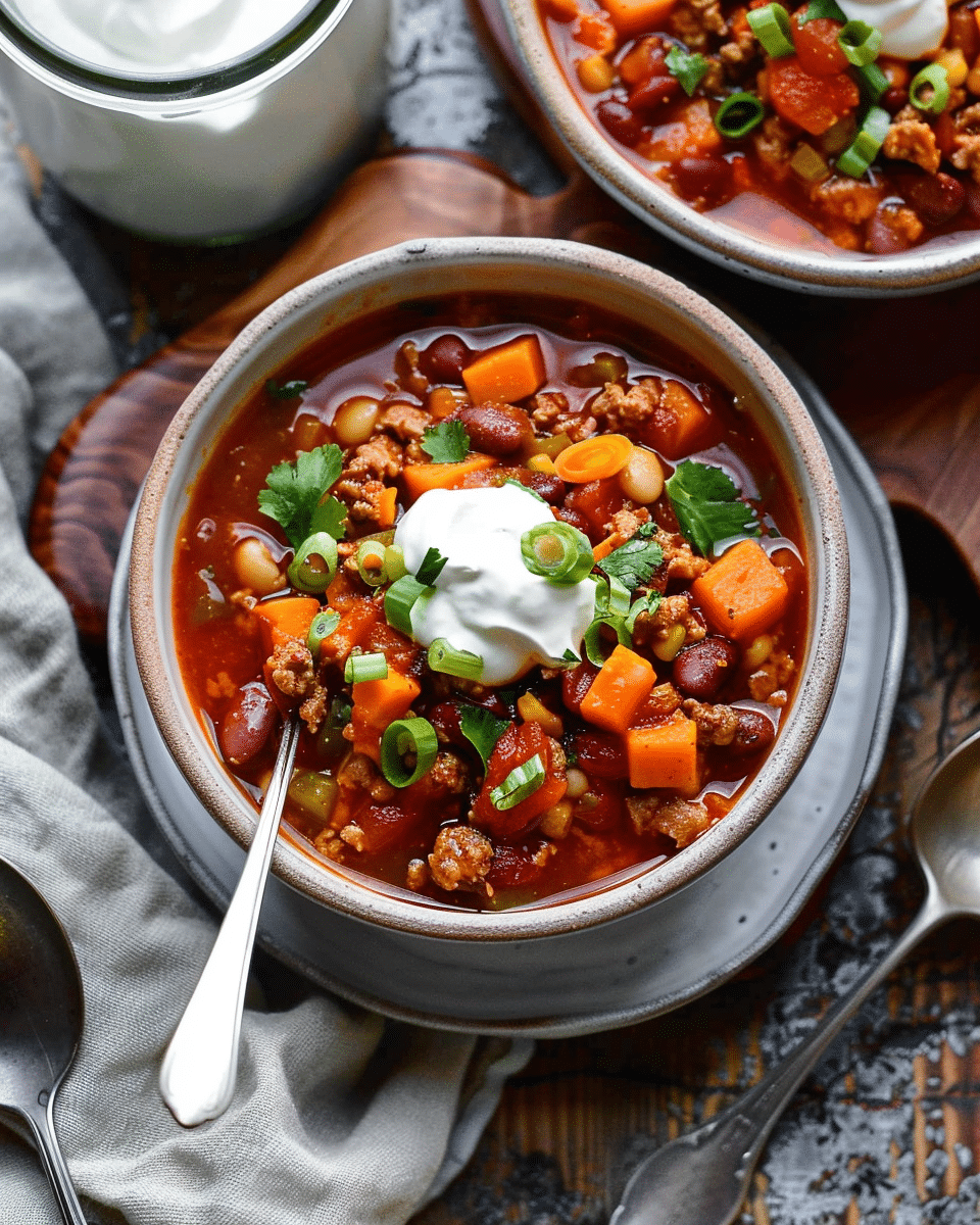 Sweet Potato Turkey Chili