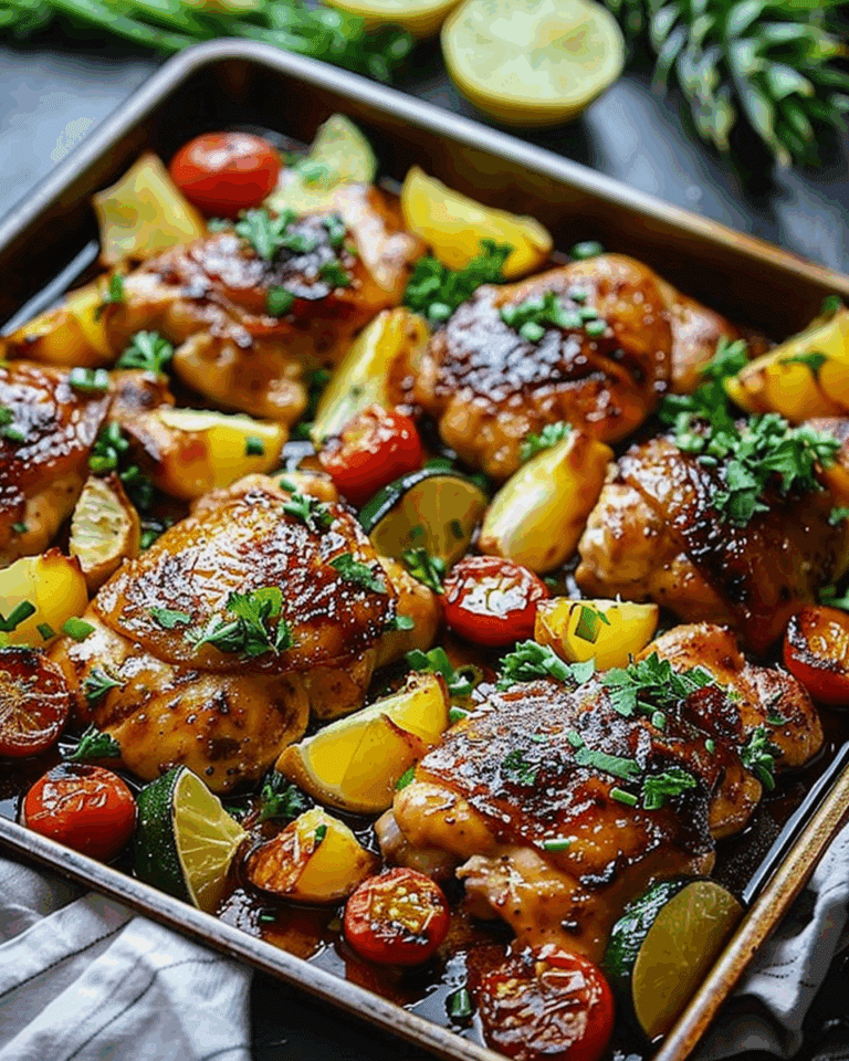 Hawaiian Chicken Sheet Pan