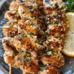 Ranch Garlic Parmesan Chicken Skewers