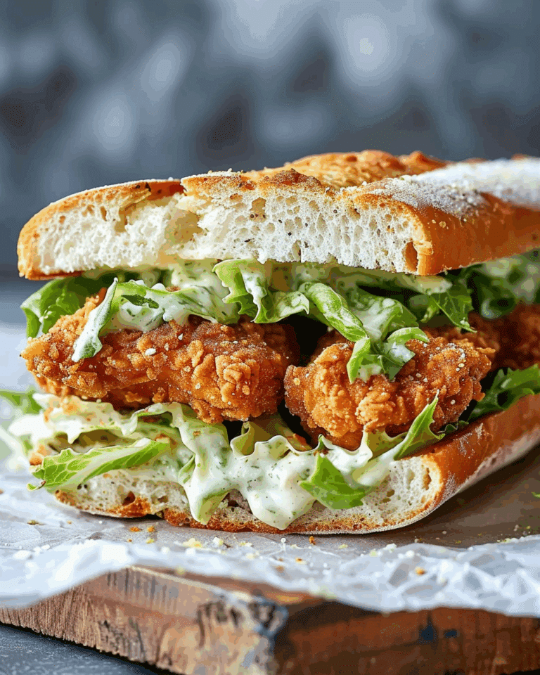 Crispy Chicken Caesar Sandwich Recipe
