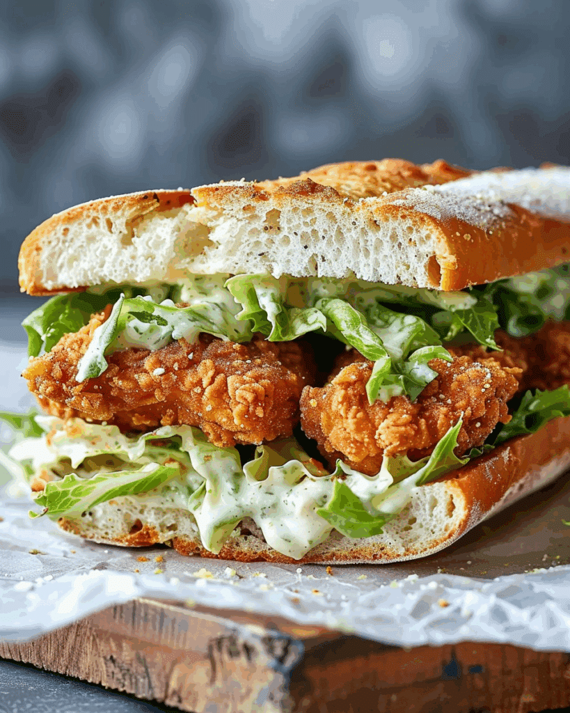 Crispy Chicken Caesar Sandwich Recipe