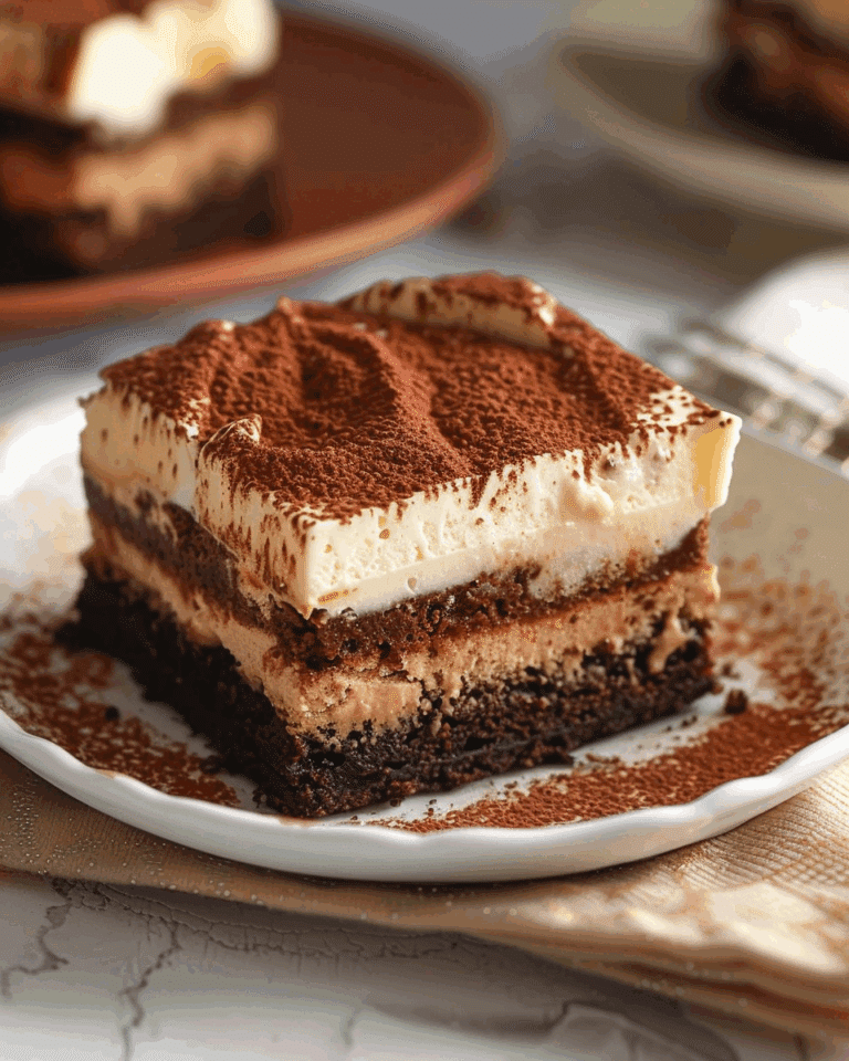Tiramisu Brownies