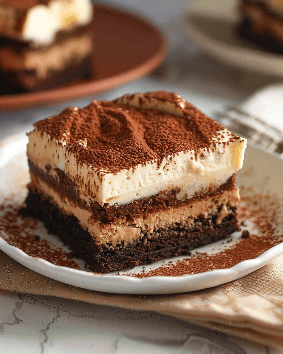 Tiramisu Brownies