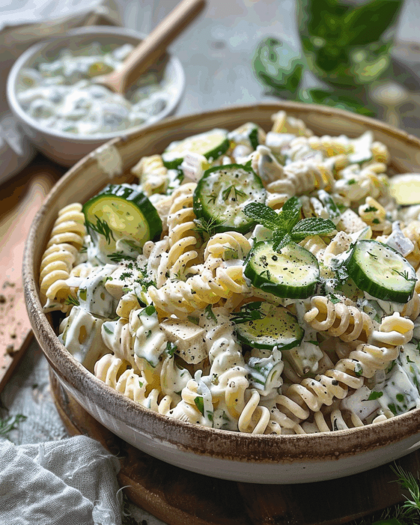 Tzatziki Pasta Salad