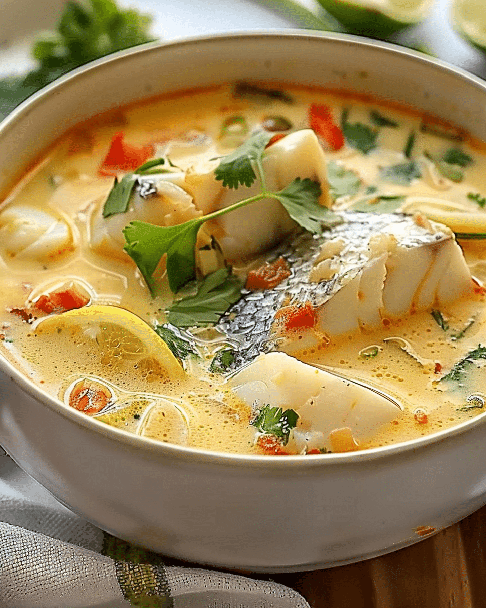Coconut Lime Fish Soup