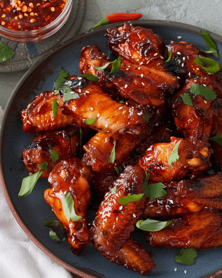 Honey Sriracha Chicken Wings