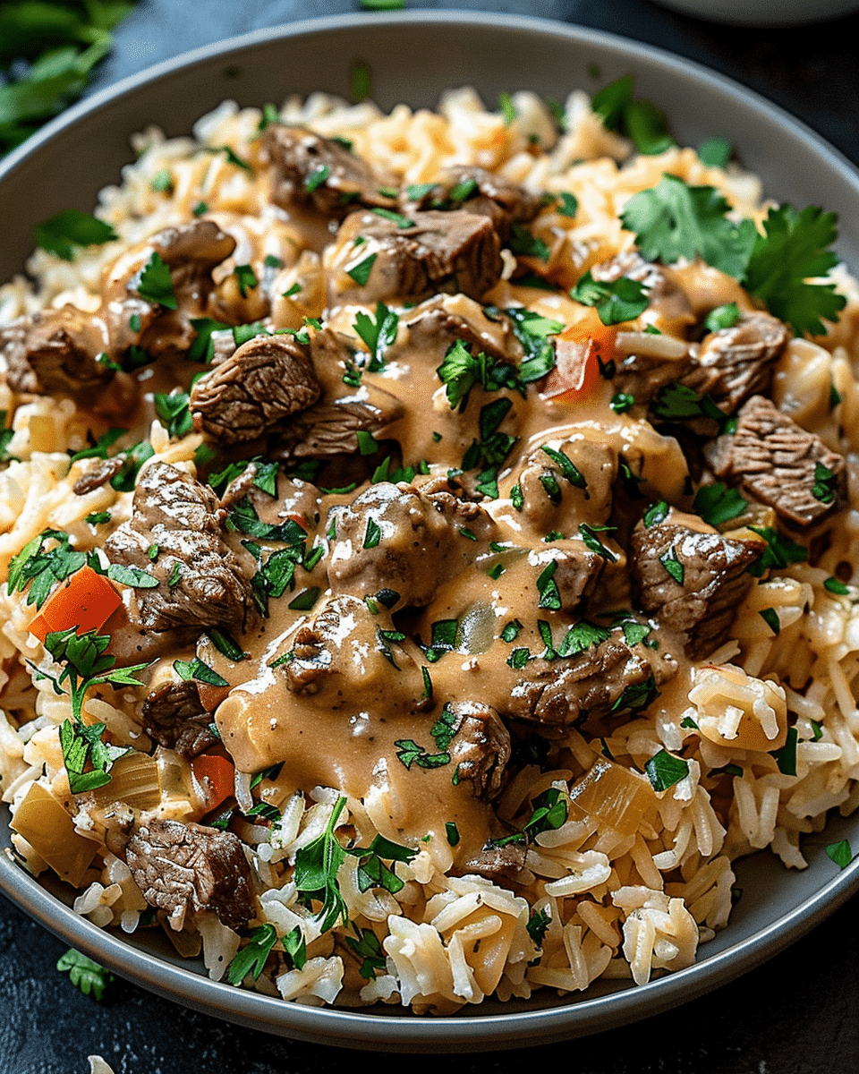 Steak Queso Rice