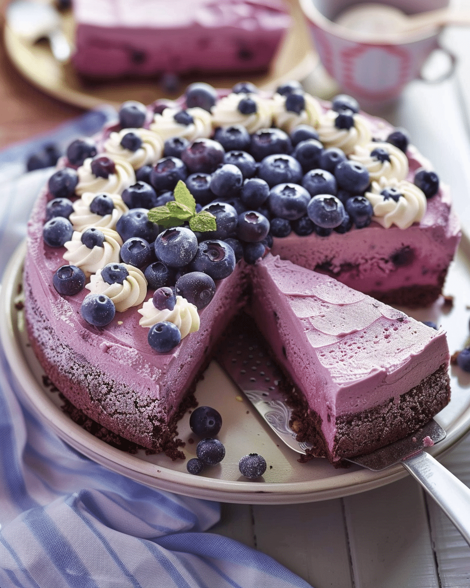Blueberry Mousse Cake