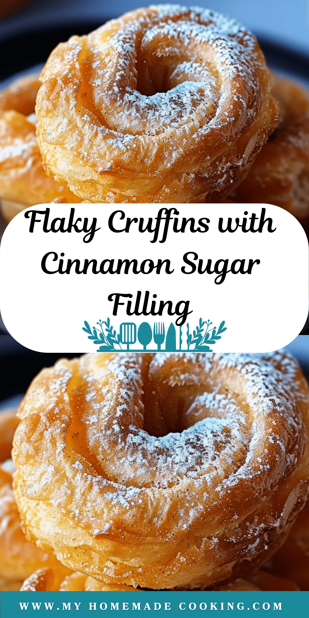 Flaky Cruffins with Sweet Cinnamon Sugar Filling | My Homemade Cooking