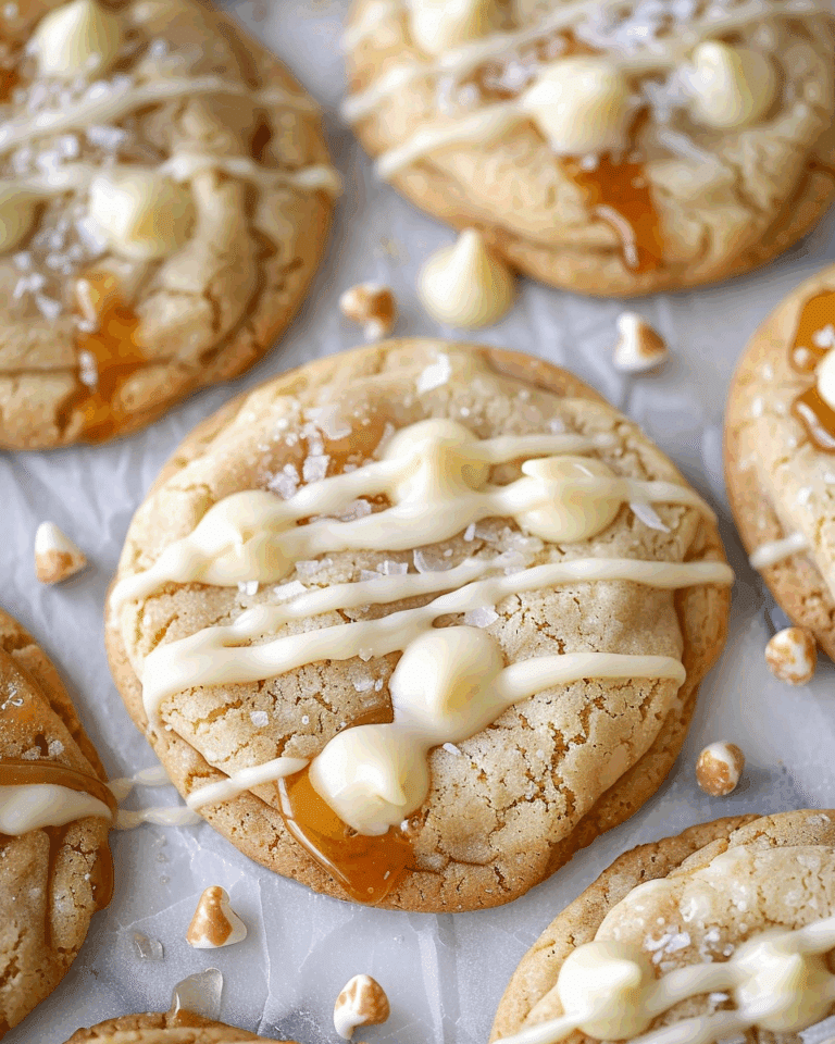 Salted Caramel White Chocolate Cookies
