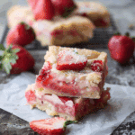 Strawberry Lemon Blondies