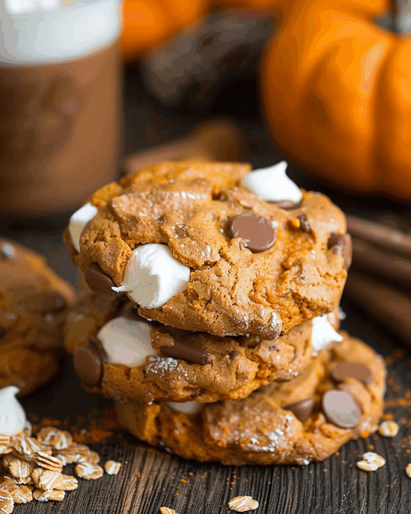 Pumpkin Smores Cookies