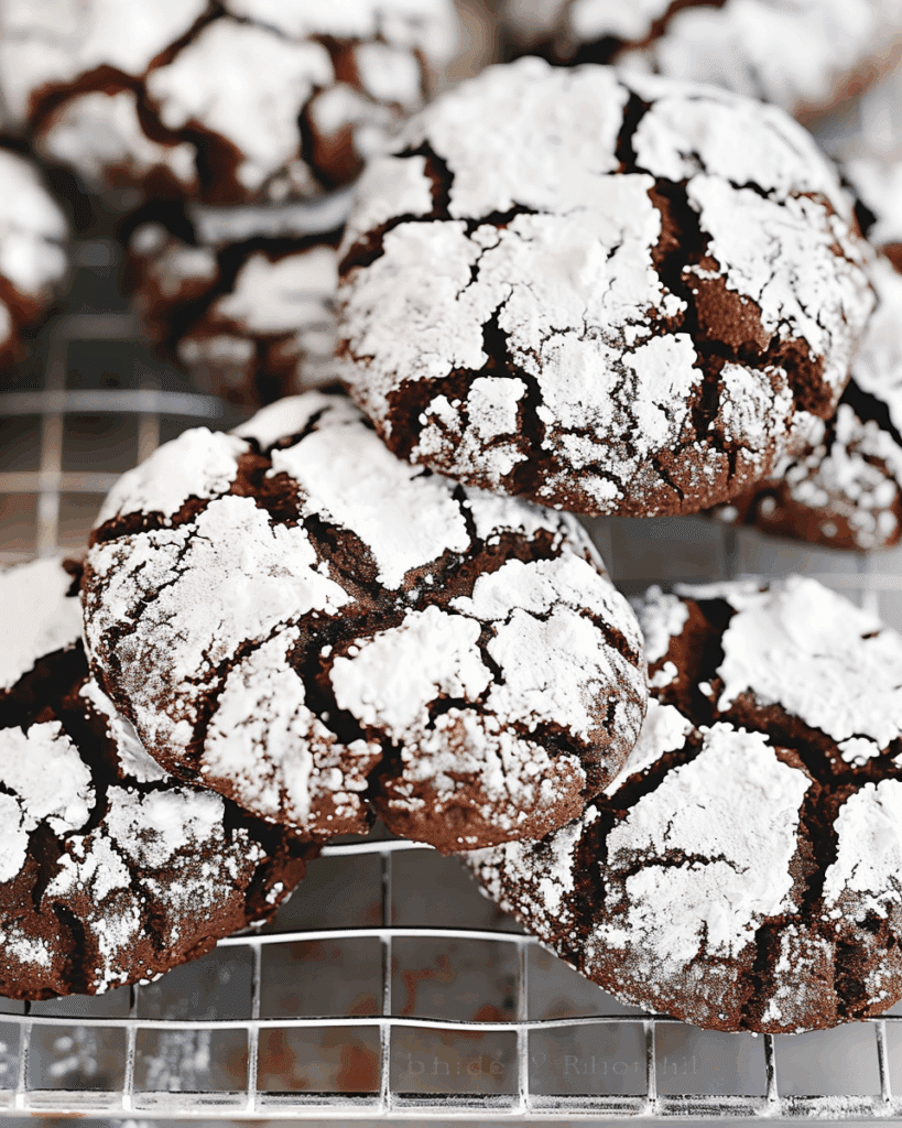 Gluten‑Free Chocolate Crinkle Cookies