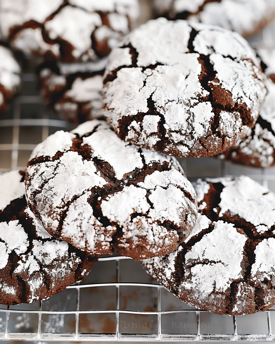 Gluten‑Free Chocolate Crinkle Cookies