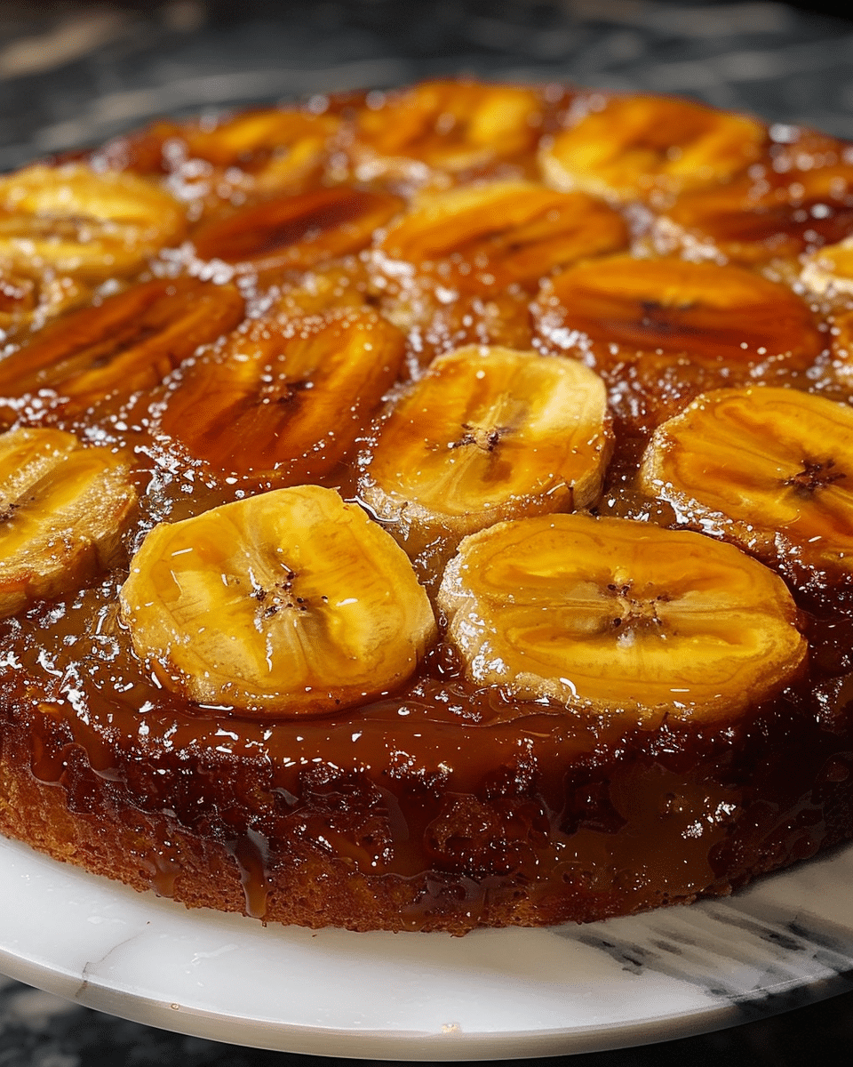 Caramelized Banana Upside-Down Cake