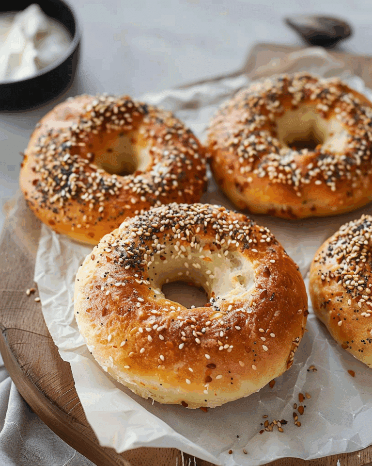 Air Fryer Protein Bagels