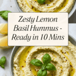 Lemon Basil Hummus Recipe