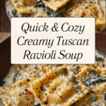 Creamy Tuscan Ravioli Soup Recipe