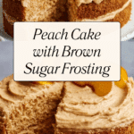 Peach Cake with Brown Sugar Frosting Recipe
