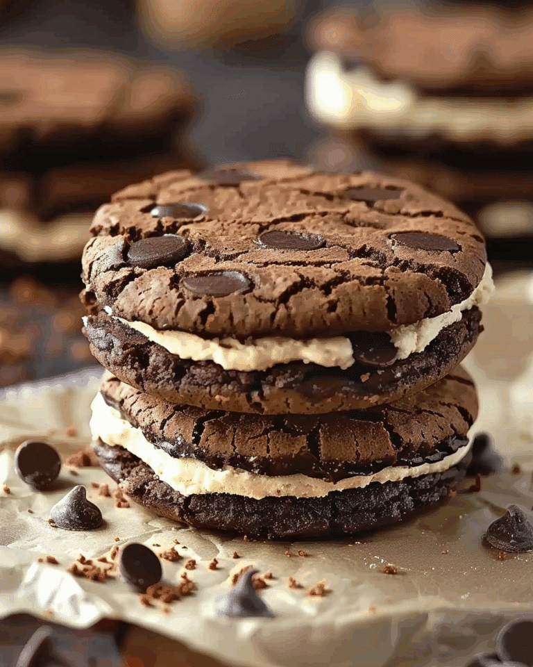 Brownie Cookie Dough Sandwich Cookies