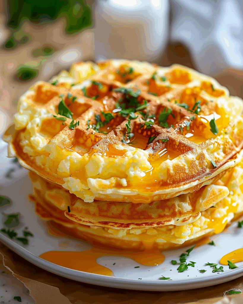 Low-Carb Egg and Cheese Chaffles