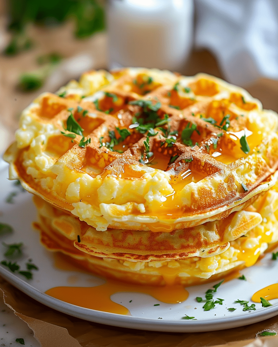 Low-Carb Egg and Cheese Chaffles