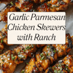 Garlic Parmesan Chicken Skewers with Ranch Marinade Recipe