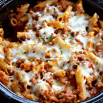 Easy Crockpot Baked Ziti