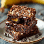 Healthy Banana Chocolate Brownies