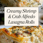 Shrimp & Crab Alfredo Lasagna Roll-Ups Recipe