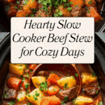 "Slow Cooker Beef Stew – Recipe