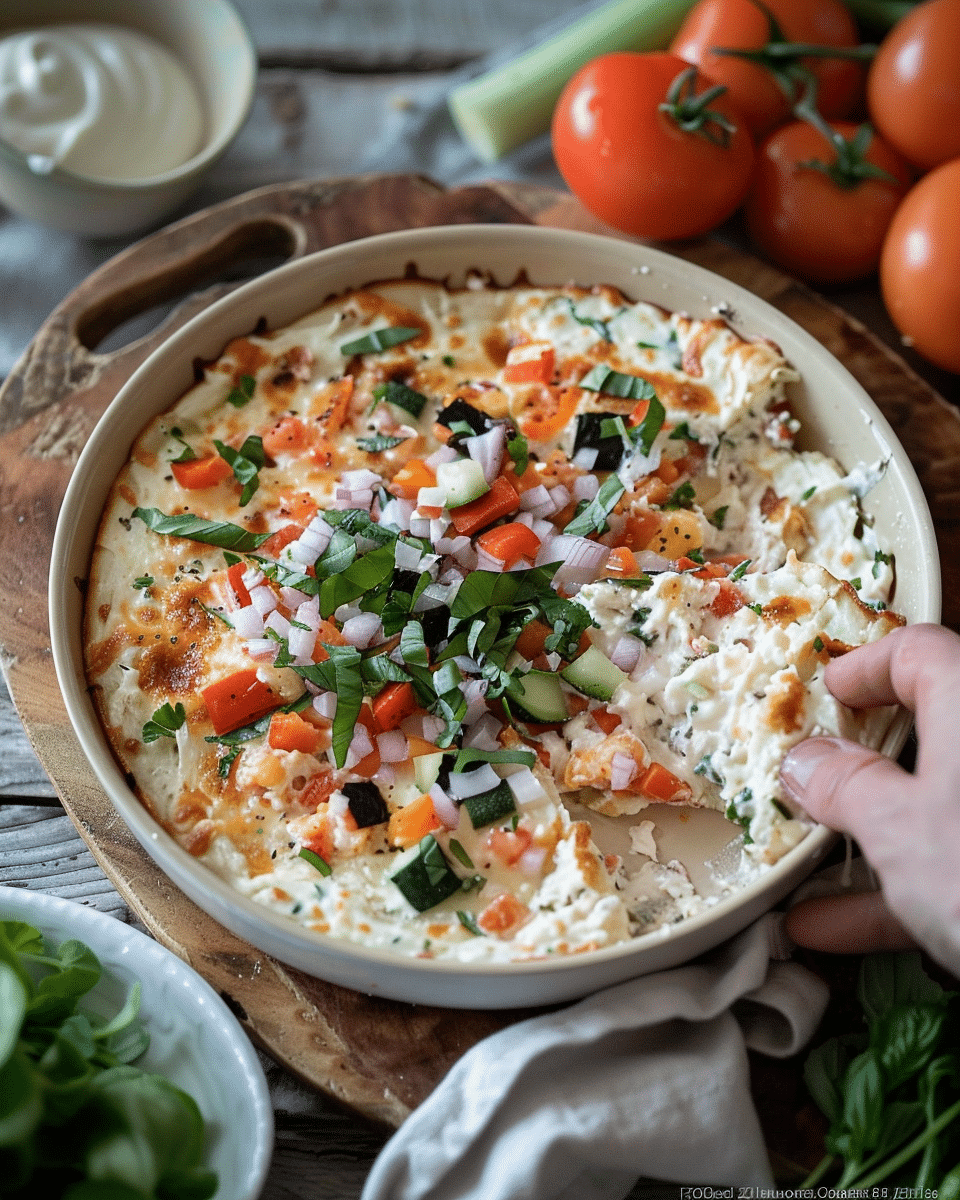 Veggie Pizza Dip