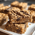 Healthy Peanut Butter Chunk Oatmeal Bars
