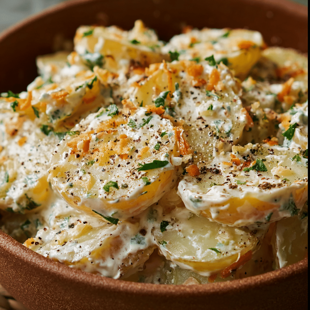 Crispy Smashed Potato Salad Recipe - Recipe Image