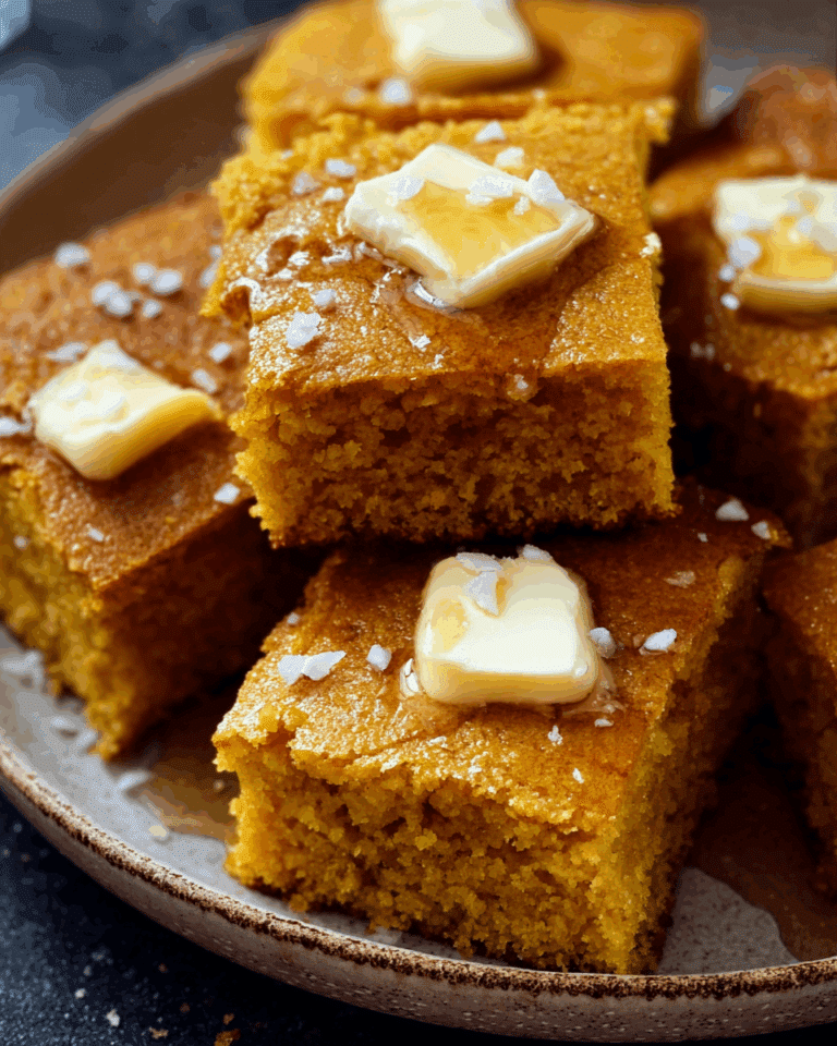 Pumpkin Cornbread with Cinnamon Honey Butter Recipe