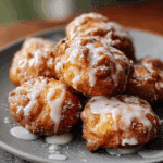 Baked Apple Fritters with Glaze Recipe
