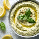 Lemon Basil Hummus Recipe